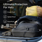 OZUECCR Hard Hat Travel Case – Storage for Baseball Caps with Carrying Handle and Adjustable Shoulder Strap, Hat Organizer Protects up to 6 Hats, for Travel and Home Storage (Inner Pink)