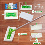 Wet Floor Wipes, Multi Surface Floor Cleaner Wet Mop Pads Fit Swiffer Sweeper Mop, Fresh Scent & Plant-Based Textured Cloth Trap Absorb Dirt, 20 Count (Pack of 3)