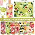 36 Pack Fruit Reusable Cleaning Cloths Washable Cotton Kitchen Towels for Home (Fresh Color)