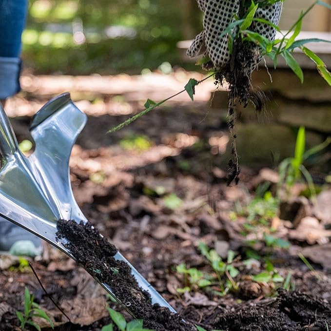 Radius Garden 20511 PRO Ergonomic Stainless Steel Weeder, Red