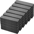 Norme 30 Pieces Pumice Stones for Cleaning Scouring Pad, Pumice Stick Cleaner for Removing Toilet Bowl Ring, Bath, Household, Kitchen, Pool, 5.9 x 1.4 x 0.9 Inch(Black)