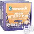 Greenseedz Laundry Pods, Fresh Lavender Scent, 64 Pacs, Eco Friendly, Powerful Clean, Skin Friendly, Biodegradable, HE Compatible