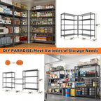REIBII 5-Tier Wire Shelving Storage Shelves Metal Shelves,1020 LBS Adjustable Heavy Duty Metal Shelving Units and Storage for Garage Pantry Kitchen Bathroom 29" W X 14" D X 63" H