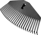 Fiskars M Assembled Solid Leaf Rake, Black/Orange, Width: 41,5 cm