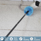 Cobweb Duster Head Brush-Twist-On Spider Web Brush for Outdoor & Indoor Web Cleaning // Fits Standard Acme Threaded Poles // Cobweb Duster Brush Head Only-Blue -1 Pack