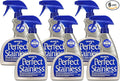 HOPE'S Perfect Stainless Steel Cleaner Streak-Free Self-Polishing Formula, Blocks Fingerprints, Pack of 6, 22 Ounce, 132 Fl Oz