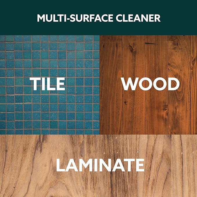 Natural Holiday Pine Scented Mop Cleaner (6 Pack) - Streak-Free Floor Cleaning Solution for Wood, Laminate & Metal Flooring - Removes Dirt, Spills, Grime & Sticky Residue 192 fl. oz total