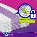 Swiffer WetJet Hardwood Floor Cleaner Spray Mop Pad Refill, Bathroom Cleaning Supplies, Hardwood Floor Cleaner, Multi Surface, 24 Count (Pack of 2)