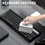 Mini Dustpan Brush Set Small Dustpan Broom Combo Set for Table Mini Dust pan with Brush Tiny Cleaning Sweeper for Car Desk Keyboard Drawer Pet Nest