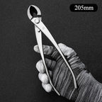 TianBonsai Bonsai Tools 5-Piece Alloy Steel Bonsai tool Kit In Cluding 205mm Wire Cutter / 205mm Round Edge Cutter / 205mm Jin Plier / 200mm Straight Root Hook/Tweezers( NBK5-02)