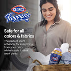 Clorox Fraganzia Laundry Scent Booster Crystals, In-Wash Fragrance Beads for Fresh-Smelling Clothes & Linens, Safe for All Fabrics & Colors, Easy-Pour Bottle, Lavender with Eucalyptus, 70 Oz