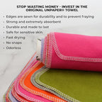 Marley's Monsters UNpaper Towels - 24 Count roll, Reusable Paper Towels, Paperless, Cotton, Tree Free (Bees ans Plants)