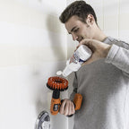 Bring It On Cleaner Hard Water Stain Remover + Grout Brush Cleaner Drill Brush Set, Shower Door, Tile Floor Cleaner, Great Baseboard Cleaner Tool Attachment 16 Fl Oz