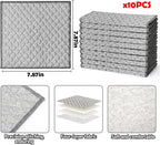 XANGNIER 10 PCS Multipurpose Wire Dishwashing Rags,2025 New Upgrade Non Scratch Wire Dishcloth, Four-Layer Silver Mesh Dish Cloths,Steel Wool Cleaning Cloths,Multi Purpose Metal Wash Miracle Cloths