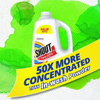 Shout Active Enzyme Laundry Stain Remover Spray for Clothes, Triple-Acting Formula Clings, Penetrates, and Lifts Tough & Everyday Stains - Prewash Refill 60oz (Pack of 2)