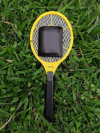 Electric Fly Swatter - Bug Zapper - Best High Voltage Handheld Mosquito Killer - Wasp, Fruit Fly, Insect Trap Racket for Indoor, Travel, Camping and Outdoor Control (2 AA Batteries Included)