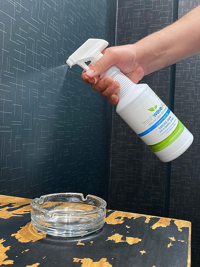 Fresh Wave IAQ Commercial Smoke Away Air & Fabric Spray, 32 Fl. Oz. | Great for Strong Odors | Safer Natural Ingredients | Odor Eliminator for Home or Large Commercial Areas