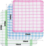 Patelai 12 Pcs Kitchen Dish Cloths for Washing Dishes Absorbent Dish Rags Cleaning Reusable Towels for Scrubbing Wipe Glass Summer Home Household Supplies(Bright Color,13.8'' X 13.8'', 11.8 x 11.8'')