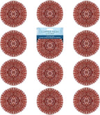 LOLA Copper Mesh Scouring Pad, 18 Grams, 12 Pack, eavy Duty Cleaning Pads, Copper Coated Knitted Flat Wire Mesh, Recyclable, Cleans Baked On Messes