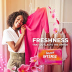 Bounce Intense Dryer Sheets, Vibrant Bloom, 60 Count, Scent Boosting Dryer Sheet