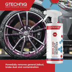 Gtechniq W6 Iron Removing Wheel & Paint Cleaner for Cars, Brake Dust Remover, Degreaser and Alloy Wheel Cleaner for Wheels, Rims and Paintwork, Safe on Coating - 5L