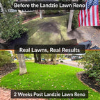 LANDZIE - The Original Lawn Leveling Rake – 24" Steel Handle Yard Leveler, Lawn Level Tool for Creating a Flat Surface - Works for Soil, Dirt, Topdressing, and Ground