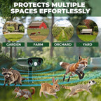 Solar Ultrasonic Animal Repeller Pack 2PCS | 120° Motion Sensor Up to 33ft Range | Waterproof Outdoor Deterrent for Garden & Yard | Deer, Cat, Dog & Raccoon Repellent | Solar Powered Pest