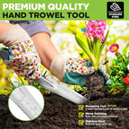 WORKPRO Hand Weeder Puller, 5-in-1 Stainless Steel Garden Trowel with Soft Handle, Gardening Weeding Tool for Easy Weeder Removal, Planting, Weeding, Flower & Vegetable Care in Garden Lawn Yard