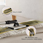 36" Commercial Dust Mops for Floor Cleaning Heavy Duty Floor Duster Mop with Long Handle Hotel Gym Household Cleaning Supplies for Hardwood, Tiles, Marble Floors (Green)