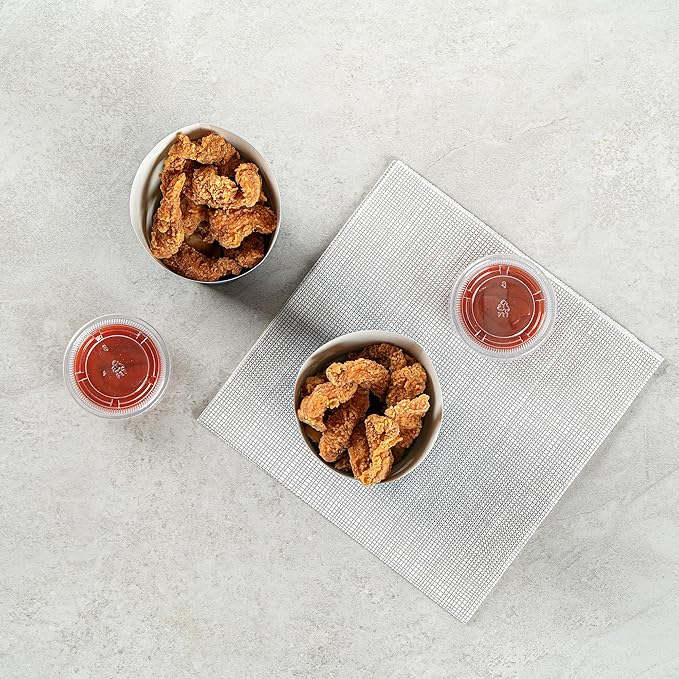 Restaurantware Bio Tek 12 Ounce French Fry Containers 100 Disposable Charcuterie Cups - Incline Design Round Frenchie Paper French Fry Cups Stackable For Waffles Chips or Popcorn