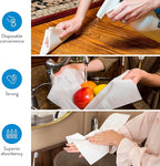 AMERICAN HOMESTEAD Disposable Hand Towels for Bathroom - White Linen-Like Guest Napkins - Ideal Paper Dinner Napkins or Bathroom Towels for Guests - 50 Count - Quilted - 15.5" x 12"