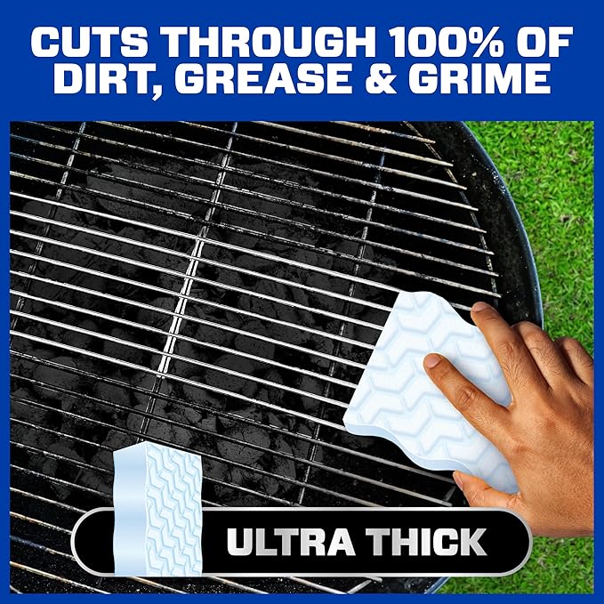 Mr. Clean Magic Eraser Sponge, All Purpose Cleaner, Cleaning Scrubber, Kitchen, Bathroom, Shower, Oven, Cleaning Supplies, Variety Pack with 1 Ultra Thick, 2 Ultra Foamy, & 3 Extra Durable, 6ct