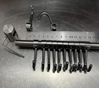 Premium Stainless Steel Kitchen Tool Utensil Organizer Bar Rack with Movable Hooks for Pan Pot Spoon Towel (Traditional, 12 Hooks)