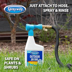 Sprayway Outdoor Glass Cleaner, 32oz | Streak-Free Shine, Foaming Action | Ideal for Windows, Patio Doors, and Outdoor Glass Surfaces