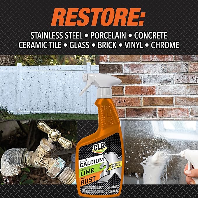 CLR Brands 2X Calcium Lime and Rust Remover - 32 oz Trigger