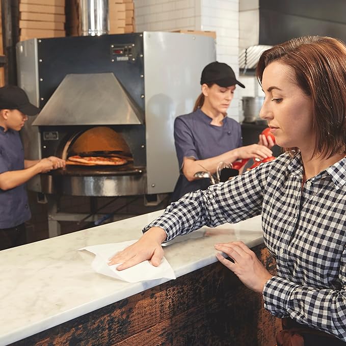 Tork Foodservice Cleaning Towel White, 1/4 Fold, 1 x 150 Towels, 192197