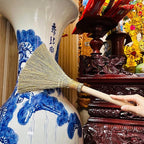 Broom and Dustpan Set for Home, Set of 3 Brooms - Broomstick for House, Garage, Office, Lobby Room, Kitchen