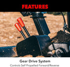 Pulsar 20-Inch Gasoline Powered Rear Tine Tiller with Variable Speed and Rotating Handle