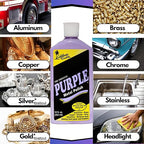 Products – The Original Purple Metal Polish, No Silicone, Body Shop Safe, Great for Aluminum, Brass, Copper, Chrome, Silver, Stainless and Gold, Made in The USA (3)