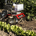 Earthquake 31635 MC33 Mini Tiller Cultivator, Powerful 33cc 2-Cycle Viper Engine, Gear Drive Transmission, Height Adjustable Wheels, 5 Year Warranty,Red