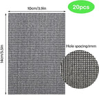 30Pcs Cleaning Screens for Toilets Cleaner Hard Water 5.5 x 4 Inch Flexible Scrubbing Pads for Household Cleaning Scouring Mesh Pad for Remove Grills Carbon Rust Scale(30)