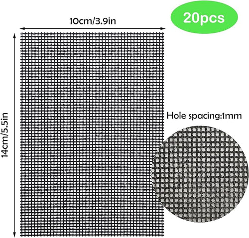 10Pcs Cleaning Screens for Toilets Cleaner Hard Water 5.5 x 4 Inch Flexible Scrubbing Pads for Household Cleaning Scouring Mesh Pad for Remove Grills Carbon Rust Scale (10)
