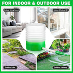 Qualirey 2 Pack Diatomaceous Earth Powder Duster with 6 Inch Extension Nozzle, Diatomaceous Earth Powder Duster for Pest Control, Sprayer for Indoor and Outdoor Use