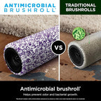 Shark HydroVac Antimicrobial Brushroll* & 2-Pack Filter Bundle, Compatible with All Hydrovac 3-in-1 Multi-Surface Cleaners for All Sealed Hard Floors and Area Rugs, Purple/White, WDB1F2