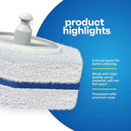 Disposable Prefilled Toilet Cleaning Scrubbers, 30 Count