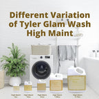 Worldwide Nutrition Bundle Compatible with Tyler Candle Company Glamorous Wash High Maintenance Scent Fine Laundry Liquid Detergent - Hand and Machine Washable - 16 oz, 454-gram Container w/Keychain