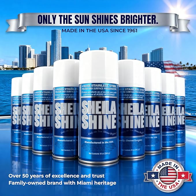Sheila Shine 12 x 10oz Stainless Steel Cleaner and Polish - Removes Grease, Fingerprint & Watermark - Kitchen Appliances, Refrigerators, Sinks, Ovens & Grills - Stainless Steel Sprays Cleaner