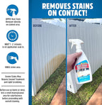STAR BRITE Rust Stain Remover Spray - Instantly Dissolve Corrosion Stains on Fiberglass, Vinyl, Fabric, Metal & Painted Surfaces - Also Removes Sprinkler Stains - 22 Ounces (089222SS)