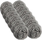 12 Pack Stainless Steel Scourers by Scrub It – Steel Wool Scrubber Pad Used for Dishes, Pots, Pans, and Ovens. Easy scouring for Tough Kitchen Cleaning.