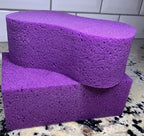 Multi-Purpose Sponges for Cleaning - Purple Sponge 10 Pack, Large Sponges for Car Washing, Tile & Grout, Bulk Pack Sponge